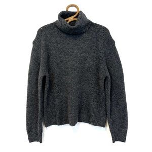 Topshop‎ | Grey Fuzzy Knit Turtleneck Sweater Size M / US 8-10